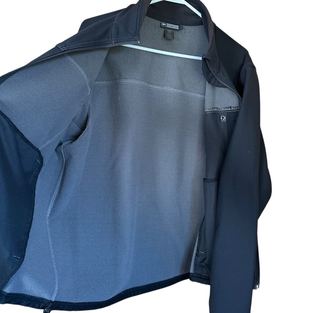 REI Soft shell Performance Jacket Fleece Lined Sz L - Picture 7 of 9